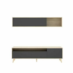 Avis Tbs Ensemble Meuble TV + Table basse + Buffet KOLN - Mélaminé - Style scandinave - Chêne naturel et graphite