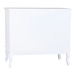 Avis Pegane Commode , meuble de rangement en bois MDF coloris blanc - Longueur 100 x Profondeur 40 x hauteur 87 cm