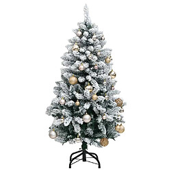 Avis vidaXL Sapin de Noël artificiel articulé 150 LED et boules 150 cm