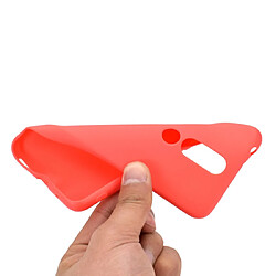 Acheter Wewoo Coque Souple Pour Nokia 6.1 Plus Candy Color TPU Case Rouge