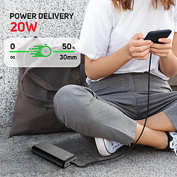 Avis Powerbank 20W USB-C Power Delivery et USB Quick Charge 20000mAh Swissten noir