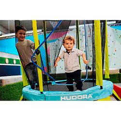 Hudora Trampoline enfant Safety de 140 cm de diamètre avec filet de sécurité