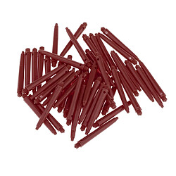 50x Arbres De Fléchettes 2BA Accessoires De Fléchettes Avec Anneaux De Protection 45 Mm Rouge pas cher