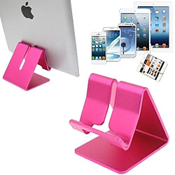 Wewoo Support Holder rose pour iPad, l'pour iPhone, Galaxy, le Huawei, Xiaomi, HTC, Sony, et d'autres téléphones ou tablettes mobiles de bureau de en aluminium,