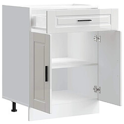 Acheter vidaXL Armoire de cuisine Porto blanc brillant bois ingénierie