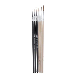 Toy Model Hobby Artist Painting Brush Set Hand Tool Accessory D 6pcs