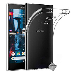 Htdmobiles Coque silicone gel fine pour Sony Xperia L2 + verre trempe - TPU TRANSPARENT