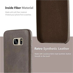 Cadorabo Etui Samsung Galaxy S7 en Brun Coque pas cher