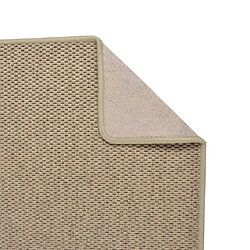 Avis vidaXL Tapis de couloir aspect sisal sable 50x250 cm