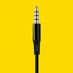 Acheter GUPBOO Écouteurs filaires en métal de 3,5 mm Écouteurs intra-auriculaires anti-dérapants Écouteurs stéréo Super Bass Casque de musique pour Samsung