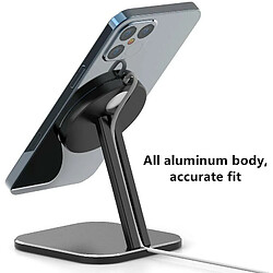 Avis Chrono Support de Chargeur Sans Fil Magnetic phone 12, Support de Table phone 12, Support de Téléphone en Aluminium pour iphone 12 Pro Max 12 Mini,(noir)