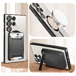 Avis Avizar Coque MagSafe pour Samsung S23 Ultra protection caméra Transparent / Noir