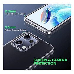 Acheter Htdmobiles Coque pour Xiaomi Redmi Note 13 Pro 5G / Poco X6 5G - housse etui silicone gel fine 360 integrale (avant et arriere) + film ecran - TRANSPARENT