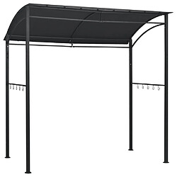 vidaXL Belvédère de barbecue 215x150x220 cm Anthracite Acier