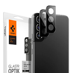 Spigen Sgp Spigen Glas.tR Optik Protection Camera compatible avec Samsung Galaxy S22, Galaxy S22 Plus, Noir, 2 Pièces, Résistant aux Rayures, 9H Protecteur Objectif