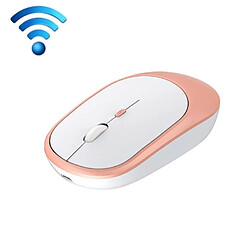 Yonis Souris Sans Fil Rose Ergonomique Silencieuse