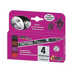 KREUL Stylo de tatouage Tattoo Pen, kit de 4 ()