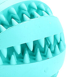 Acheter 5cm caoutchouc balle à mâcher traiter nettoyage chien formation dents jouet bleu