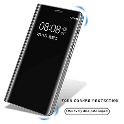 Avis Htdmobiles Housse pour Xiaomi Poco X5 Pro 5G / Redmi Note 12 Pro 5G - etui portefeuille miroir clear view + film ecran - NOIR