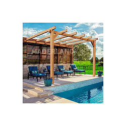 Maderland Pergola accolée en bois lamellé-collé Andorra 400 x 300 cm