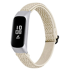 Bracelet en nylon élastique réglable tressée abricot pour votre Samsung Galaxy Fit-e R375