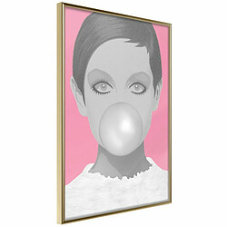 Paris Prix Affiche Murale Encadrée Twiggy 20 x 30 cm Or