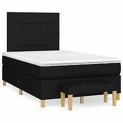 Maison Chic Lit Adulte - Lit simple Lit à sommier tapissier avec matelas moelleux - Meuble de Chambre - Noir 120x200 cm Tissu -MN14919