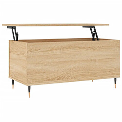 Maison Chic Tabls basse,Table Console pour salon Chêne sonoma 90x44,5x45 cm Bois d'ingénierie -MN65932