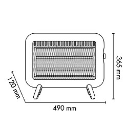 Argoclima ARGO SEVENTY ICE Intérieure Blanc 1000 W Chauffage d'appoint électrique à quartz