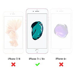 LaCoqueFrançaise Vitre iPhone 7 Plus / 8 Plus transparente Vitre en Verre Trempé