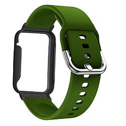 Bracelet en silicone pour votre Xiaomi Mi Band 7 Pro - vert armée/noir