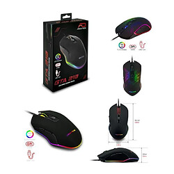 Advance Souris Gamer RGB 3200 DPI GTA-230 ergonomique optique 7 boutons filaire USB avec éclairage RGB GAMING