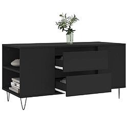 Acheter Maison Chic Tabls basse,Table Console pour salon noir 102x44,5x50 cm bois d'ingénierie -MN26188