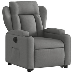 Avis vidaXL Fauteuil inclinable électrique gris foncé tissu