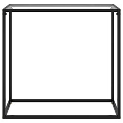 vidaXL Table console Transparent 80x35x75 cm Verre trempé