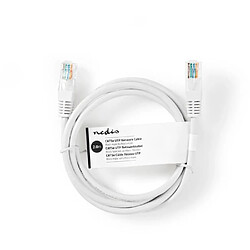 Avis NEDIS Câble réseau CAT5 e 2m blanc