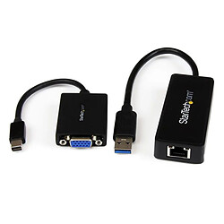 Avis StarTech.com Kit Adaptateur VGA et Ethernet Gigabit pour Lenovo ThinkPad X1 Carbon - Mini DP vers VGA - USB 3.0 vers GbE