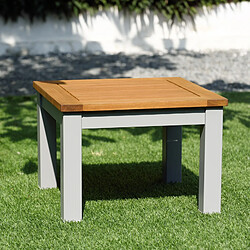 Table Basse de Jardin Chillvert Bérgamo Aluminium Bois 46,1x6,1x32,5 cm