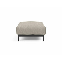 Avis Inside 75 INNOVATION LIVING Pouf design MALLOY pieds metal Tissu Kenya Gravel 75*100 cm