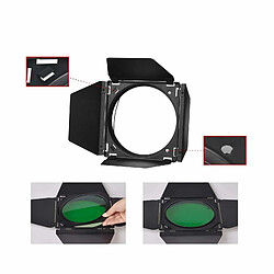 Justgreenbox Kit de porte de grange avec grille en nid d'abeille 4 filtres en gel de couleur - 32907995804