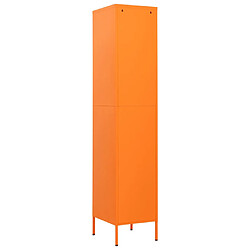 Acheter vidaXL Armoire à casiers Orange 35x46x180 cm Acier