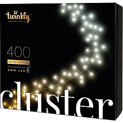 Guirlande lumineuse LED Twinkly CLUSTER Noël Noir 6 m