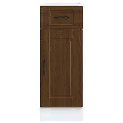 Avis vidaXL Armoire de cuisine Porto chêne marron bois d'ingénierie