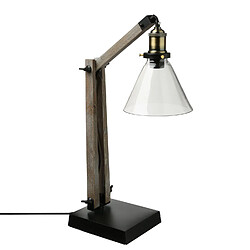 Atmosphera, Createur D'Interieur Lampe à poser rétro Alak - H. 59 cm - Noir