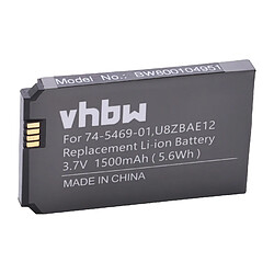 vhbw Batterie 1500mAh pour téléphone IP Cisco Unified Wireless IP Phone 7925G 7925G-EX 7925G-A-K9 7925G-EX-K9 7926G comme 74-5469-01, U8ZBAE12.