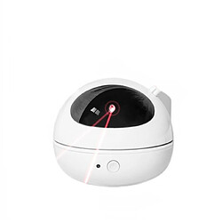 Universal Jouet laser interactif pour chat Pointeur laser automatique Rotation pour chat Jouet électronique Mouvement stimulant Réglable à 360 ° | Jouet pour chat (blanc)