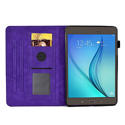 Etui en PU avec support et porte-cartes pour votre Samsung Galaxy Tab A 8.0 SM-T350 (2015) - violet