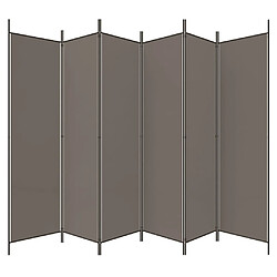 Acheter vidaXL Cloison de séparation 6 panneaux Anthracite 300x220 cm Tissu