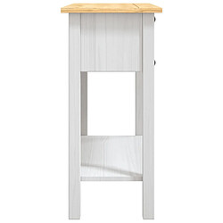 Acheter Maison Chic Table console | Meuble d'entrée | Table d'appoint Gamme Corona Pin mexicain Blanc 90x34,5x73 cm -GKD52910