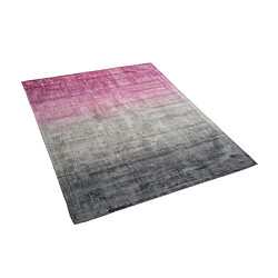 Beliani Tapis gris-rose 140 x 200 cm ERCIS